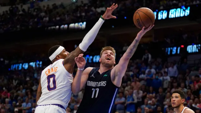 Luka Doncic en victoria vs Suns