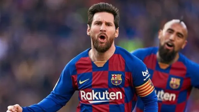 Messi, en festejo de gol