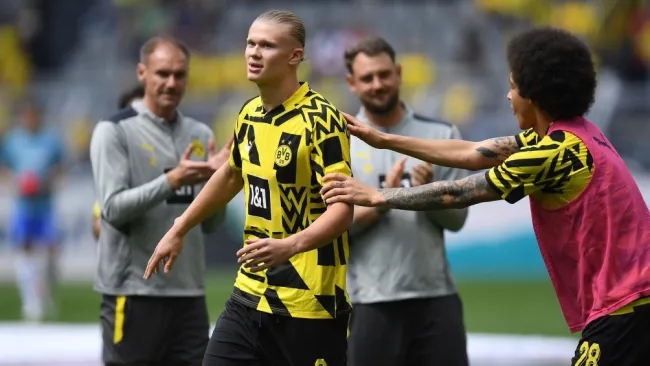 Erling Haaland en su último partido con el BVB