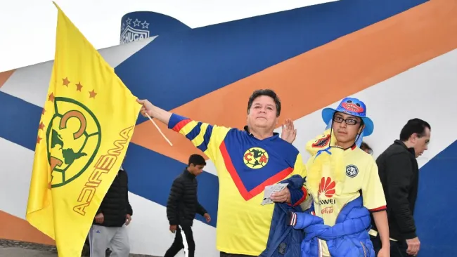 Afición del América se hace presente en el Estadio Hidalgo