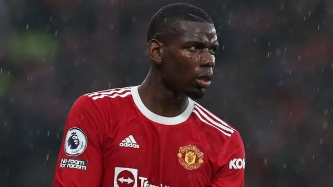 Paul Pogba durante un partido del Manchester United