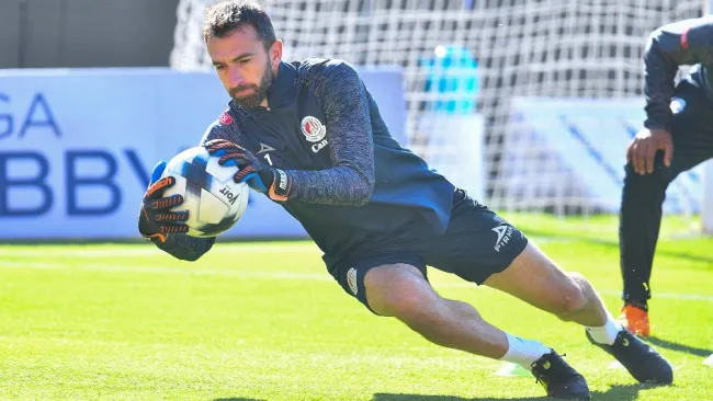 Marcelo Barovero durante entrenamiento