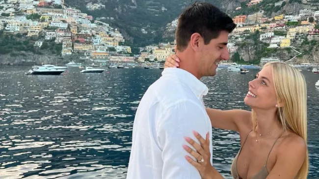 Courtois y Mishel vivirán una historia de amor como esposos