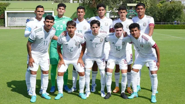 XI inicial del Tri Sub 20 en un partido 
