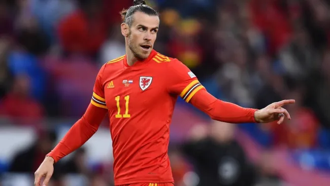 Gareth Bale con la selección de Gales