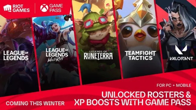 Riot Games y Xbox Game Pass anunciaron alianza