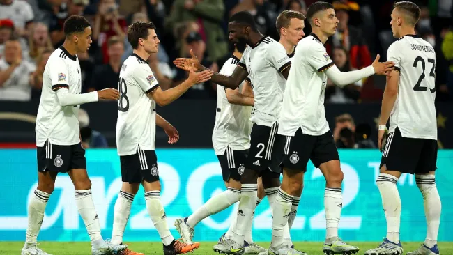 Selección de Alemania tras partido