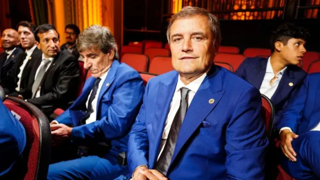 Diego Aguirre durante la ceremonia del Balón de Oro de la Liga MX