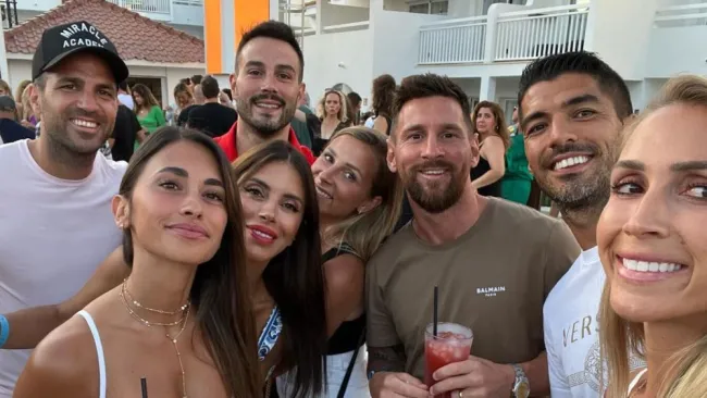 Messi causó furor en la playa