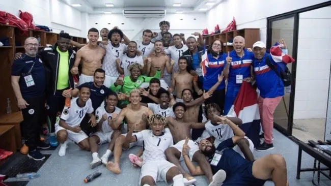 República Dominicana festejando el pase a Juegos Olímpicos