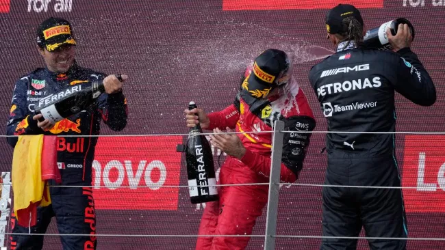 Podio de GP de Gran Bretaña