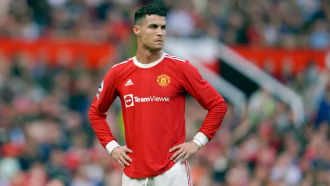 Cristiano Ronaldo jugando con el Manchester United