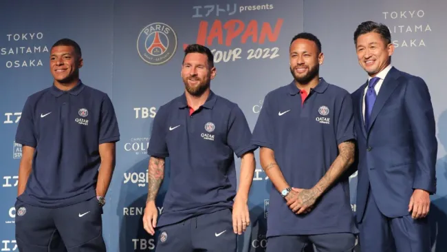 Messi, Neymar, Mbappé y Kazuyoshi Miura