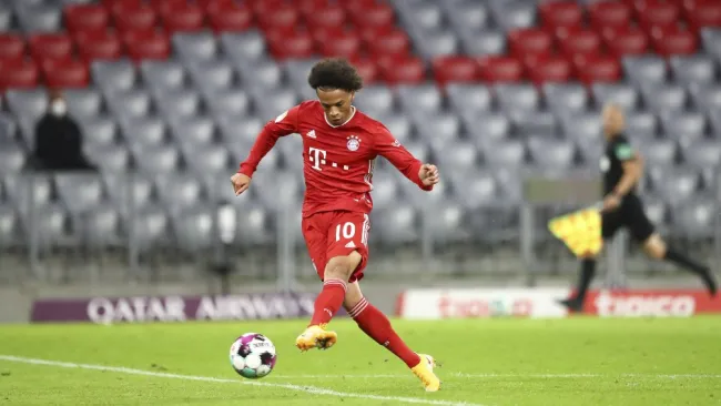 Leroy Sané en terreno de juego