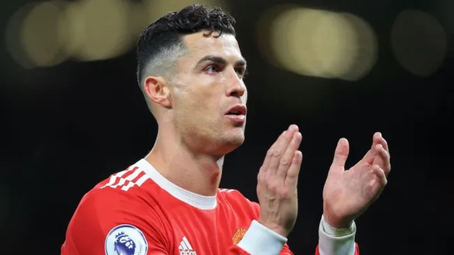 Cristiano Ronaldo en un partido del Manchester United