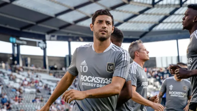 Carlos Vela previo a un partido con LAFC