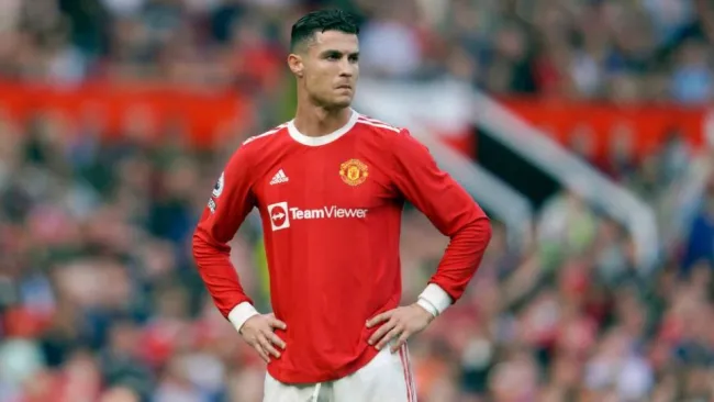 Cristiano Ronaldo jugando con el Manchester United