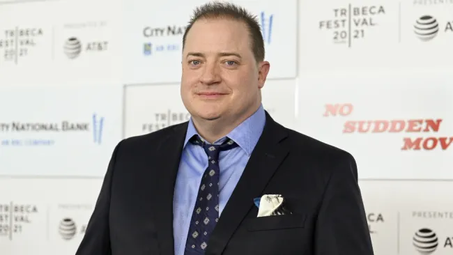 Brendan Fraser en su cambio de look para The Wale
