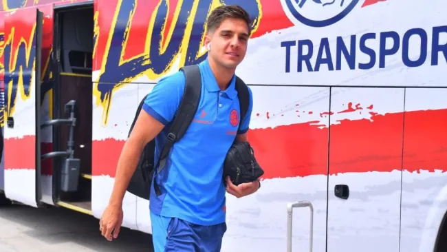 Rodrigo González previo a un partido de Atlético San Luis