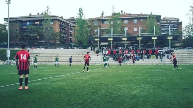 Partido llevándose a cabo en el CAR Sant Cugat