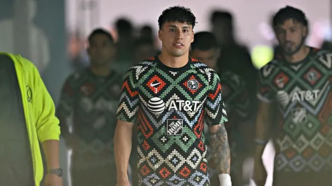 Jorge Sánchez previo a un partido del América