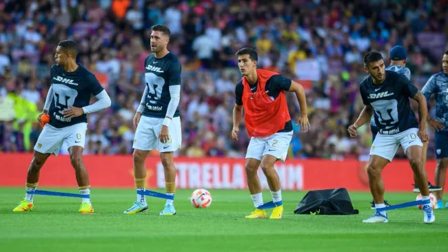 Pumas previo al partido vs Barcelona