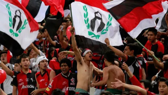 Barra del Atlas durante un partido