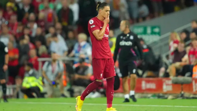 Darwin Núñez, delantero del Liverpool