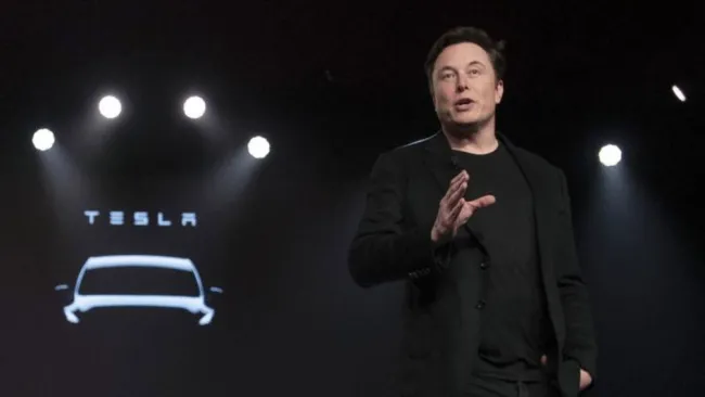 Musk en un evento de Tesla