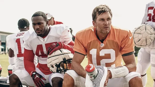 Brady en los entrenamientos con Tampa