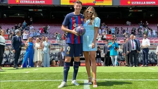 Anna Lewandowska junto a Robert Lewandowski
