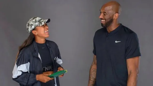 Kobe Bryant junto a Naomi Osaka
