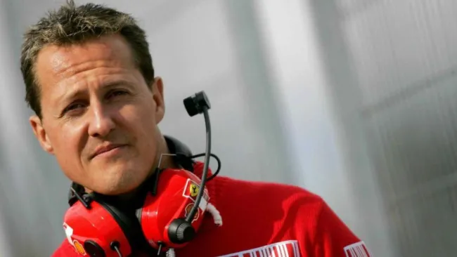 Michael Schumacher previo a una carrera