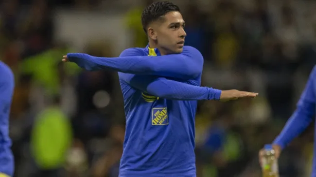 Chava Reyes previo a un partido de América