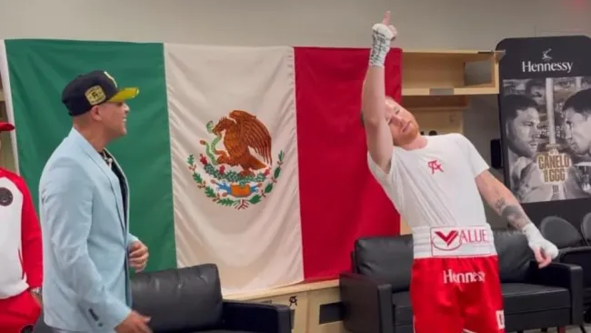 Canelo Álvarez y Eduin Cázarez