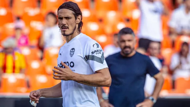 Edinson Cavani: Debut del Matador con el Valencia, como titular ante el Celta
