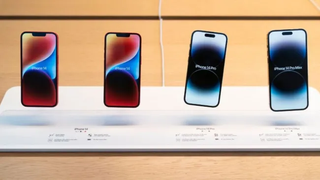 Nuevo iPhone 14 en exhibición