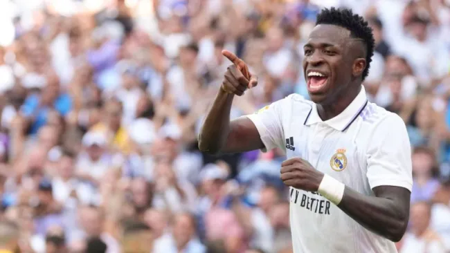 Vinicius Jr. festejando un gol
