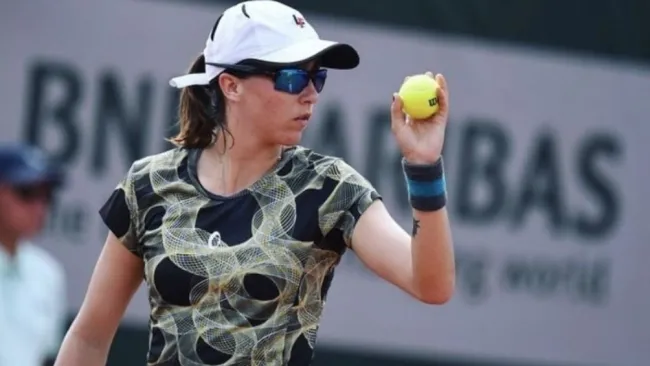 La tenista en Roland Garros