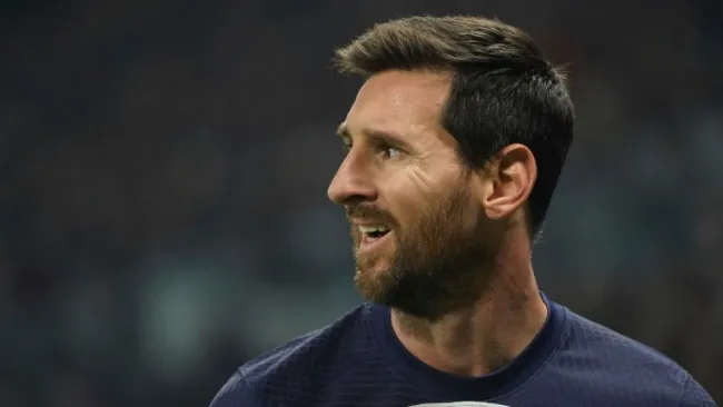 Lionel Messi en un partido con el PSG