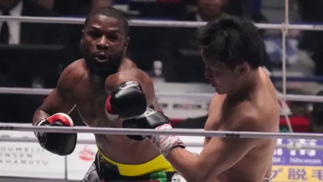 Floyd Mayweather durante una pelea
