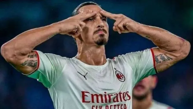 Zlatan Ibrahimovic festejando un gol