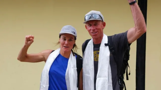 Hilaree Nelson junto a su pareja Jim Morrison