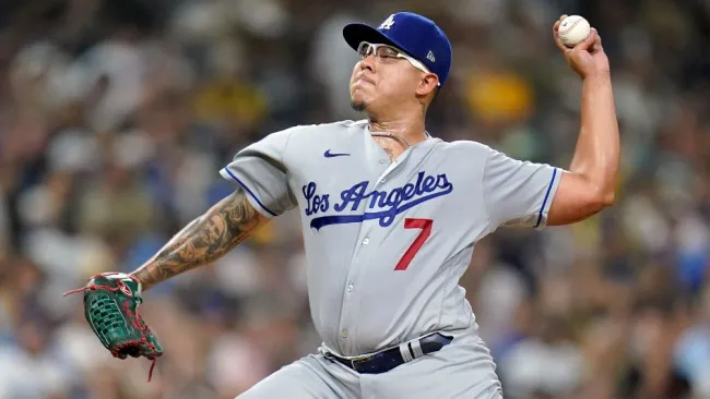 Julio Urías, pitcher de Los Ángeles Dodgers