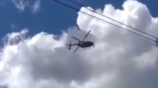 Helicóptero de la Marina se desplomó
