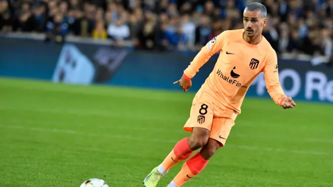 Antoine Griezmann durante partido contra Brujas