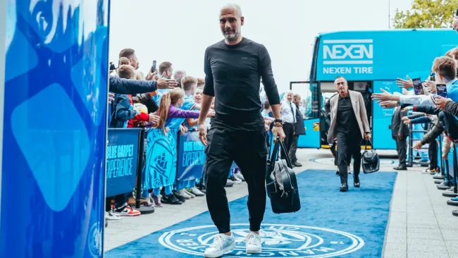 Pep Guardiola con el City