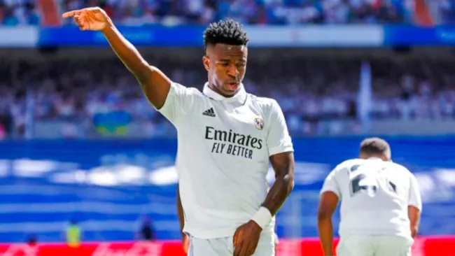 Vinicius Jr. festejando un gol 