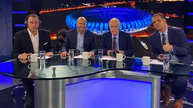 Joserra, Faitelson, Martinoli y García preparando programa para Qatar 2022
