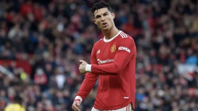 Cristiano Ronaldo molesto